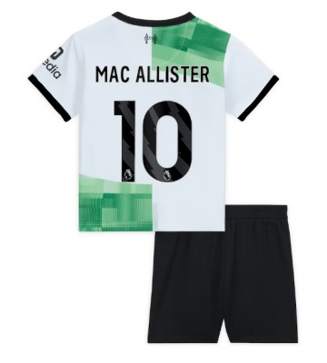 Liverpool Alexis Mac Allister #10 Koszulka Wyjazdowych Dziecięca 2023-24 Krótki Rękaw (+ Krótkie spodenki)